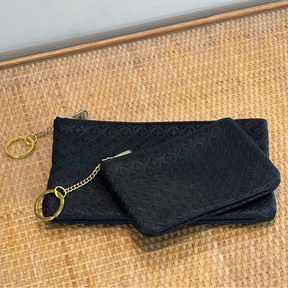 Set of 2 Indigo black travel bags / cosmetic bags NEW without tags!